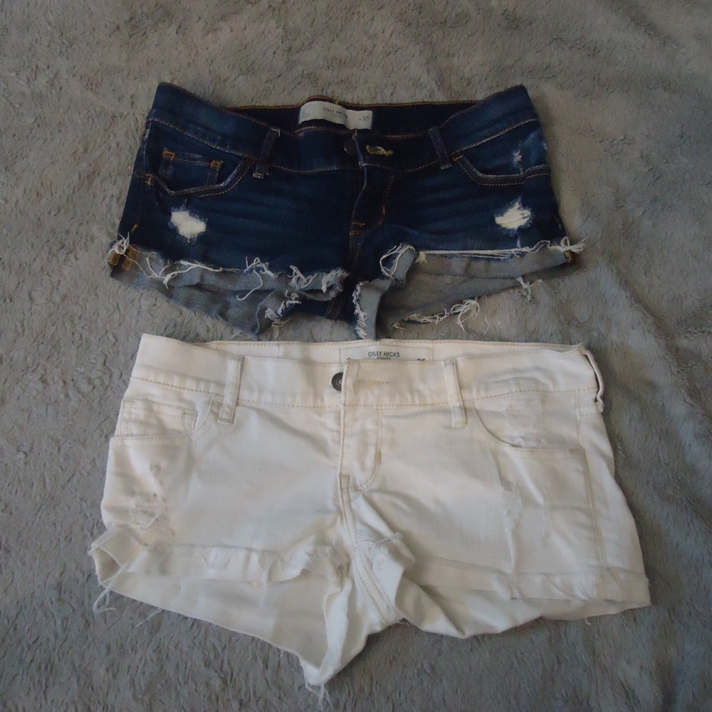 Gilly Hicks bundle  Size 0 Denim shorts